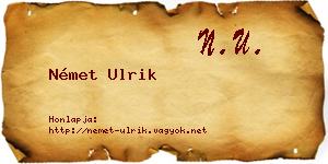 Német Ulrik névjegykártya